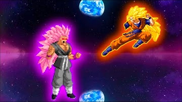 SSJ5 GOKU BLACK VS FUTURE GOHAN V1.1 IN JUMP FORCE MUGEN