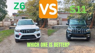 MAHINDRA 16 LAKH VS 17 LAKH # Z6 VS S11# WHICH SCORPIO IS BETTER?#FEATURES#SPECIFICATIONS