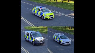 British Transport Police Vehicles Responding Urgently On Blue Lights & Sirens!