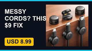 Cable organizer clips for desks under $10