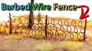 How To Make A Ho Scale Model Railroad Barbed Wire Fence