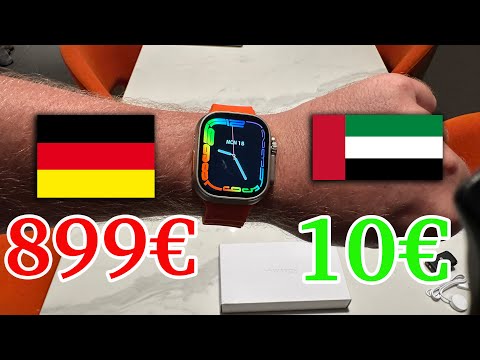 Видео: Apple Watch Ultra Fake für 10€? Dubai Straßenfund im Test!