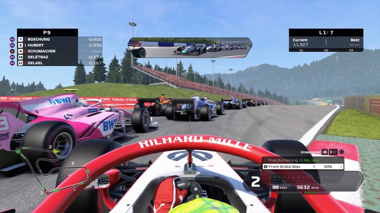 F1® 2020 | Formula 2 | Red Bull Ring | Prema Racing | Schumacher | Onboard | Sprint Race