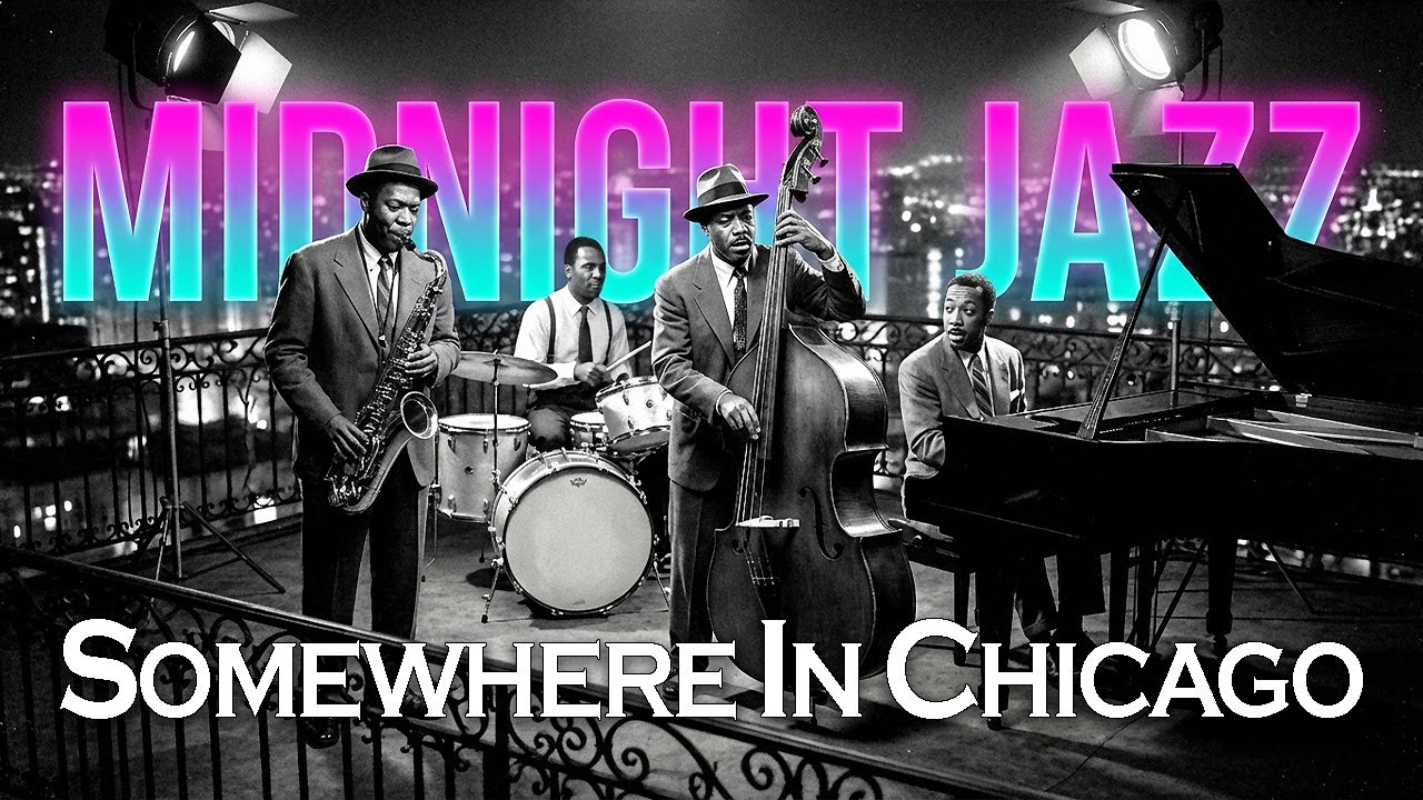 Midnight Jazz — Somewhere in Chicago | 1 Hour Smooth Noir Lounge Jazz (No Vocals)