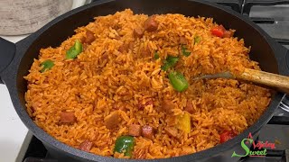 THIS IS THE EASIEST JOLLOF RICE   Tips To Make The Perfect Jollof RICE Every Time SOOO DELICIOUS 😋