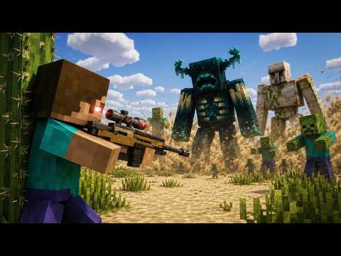 TaCZ Guns vs Minecraft Monsters | Epic Minecraft Gun Battle!