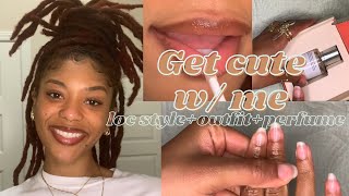 GRWM: QUICK &amp; EASY LOC STYLE + JEWERY &amp; PERFUME| thequalityname