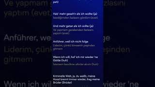 Mero - Ben Elimi Sana Verdim Deutsch - Turkish ميرو .. تركي الماني جديد مترجم اغاني راب رائعة