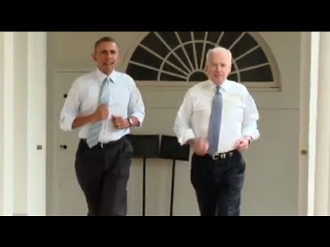 Barack Obama And Joe Biden In White House Workout Youtube