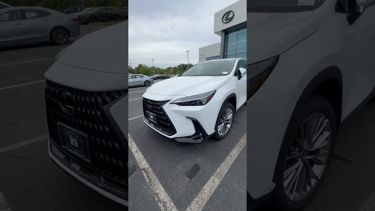 2026 Lexus NX 350h Ultra White with Black nuluxe and Black prism trim