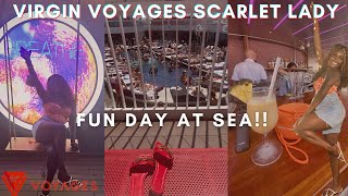 CRUISE VLOG: FUN DAY AT SEA | Virgin Voyages Scarlet Lady Day 2 | Pool day + room service + club by SheaMonique 3,610 views 10 months ago 15 minutes