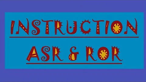 ASR & ROR instruction discussion (ALP for ARM7)