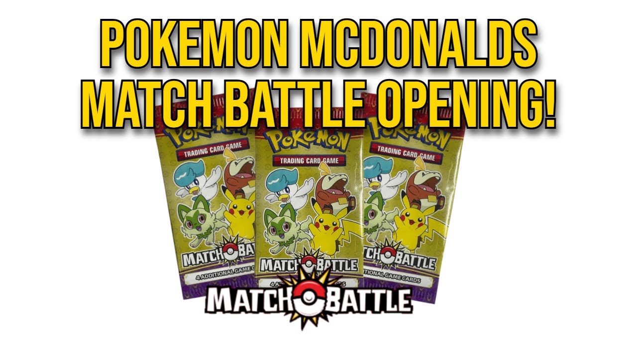 mcdonald's pokemon cards match battle Generic for Pokemon Match Battle Booster Pack McDonald's Fun Pack - Trading  Cards Pack