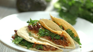 Beef and bean tacos