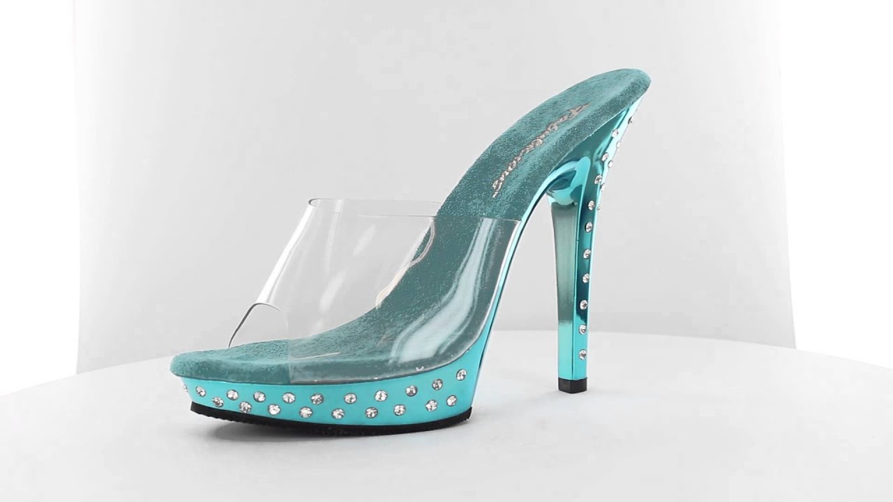 FABULICIOUS LIP-101SDT Tuerkis High Heel Pantolette