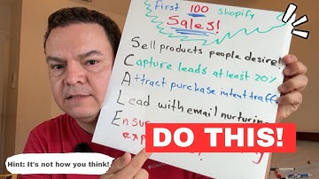 How To Get Your First 100 Sales On Shopify In 2025