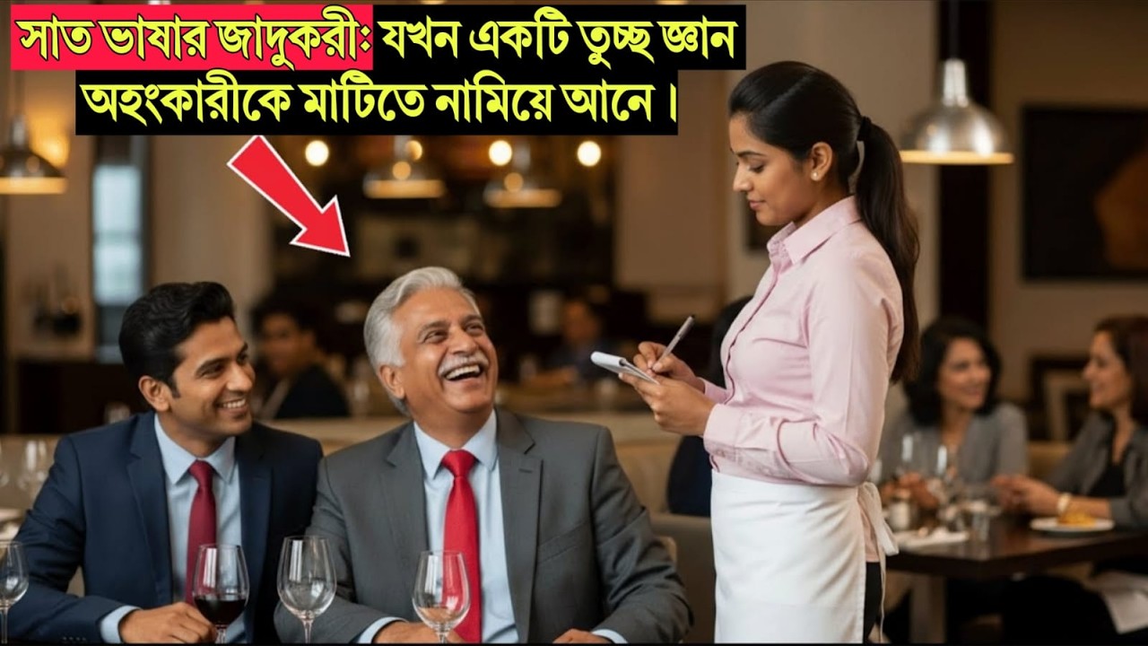 অহংকারী কোটিপতি তাকে অপমান করতে ফ্রেঞ্চ ভাষায় কথা বলছিল... কিন্তু সে জানত না এই ওয়েট্রেস ৭টি ভাষা...