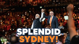 Festive fervour in Sydney as PM Modi and PM Albanese arrive at Qudos Bank Stadium!