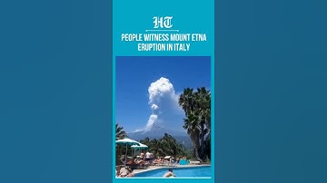 Mount Etna Volcano Erupts in Italy as Onlookers Capture the Moment | #shorts