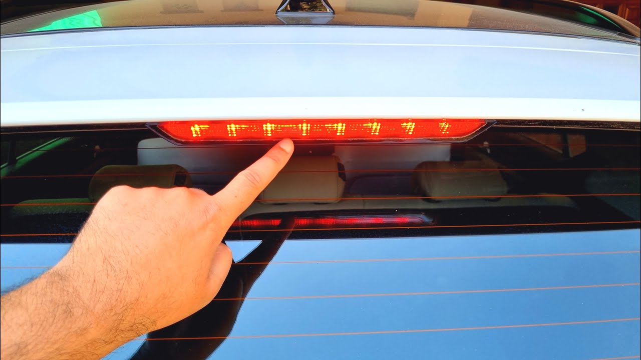 How to replace high mount LED brake light on rear spoiler of Kia Sportage