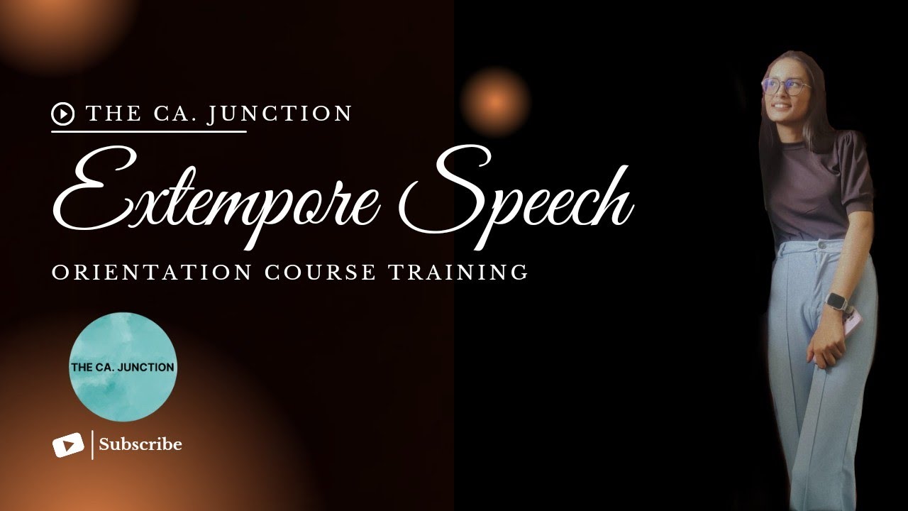 Extempore Speech Session at ICAI OC Training || ICAI || Jaipur Branch ...