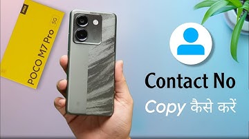 Poco M7 Pro: How to Backup Contact Number ⚡ Poco M7 Pro me Contact Import Export Kaise Kare