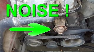 HOW TO FIX CAR ENGINE NOISE / REPLACEMENT WATER PUMP IN BMW E36 & E46 & E39
