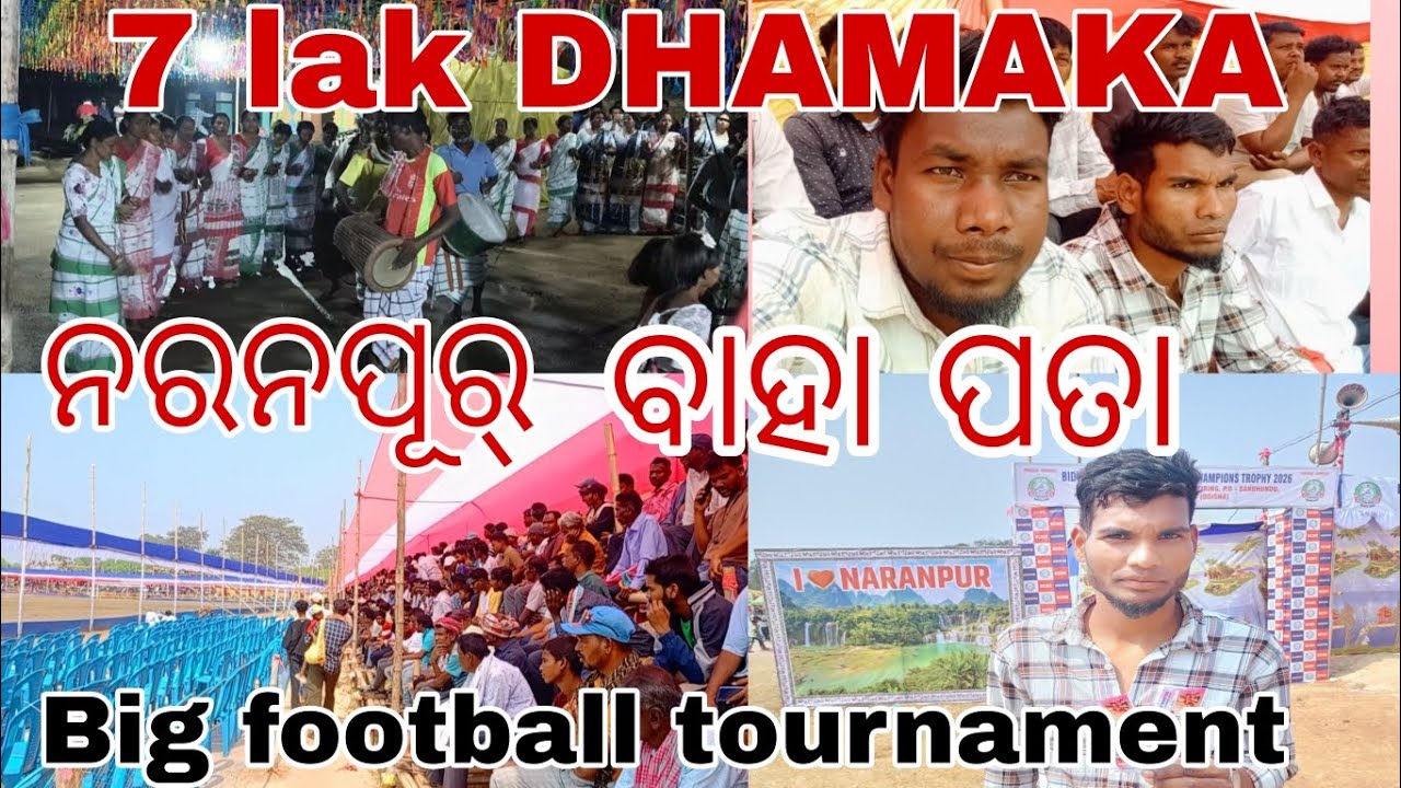 Naranpur Baha Pata 2026 || Big Football Turnament Santali Vlog @APKstComedyKing 