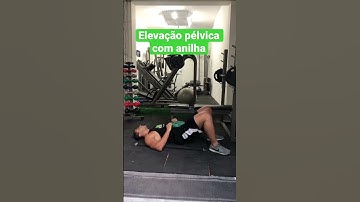 Elevação pélvica com anilha - Prof. Matheus Gomes #shorts