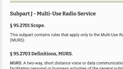 MURS Radio Voice + Data Activity VHF - Motorola Radius P1225 Selectivity Sensitivity