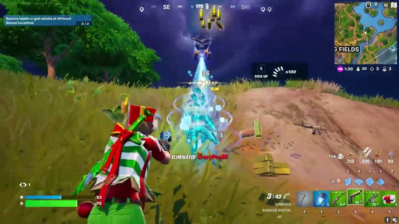Unlocked Holiday Boxy Skin Gameplay in Fortnite (Christmas Reward)
