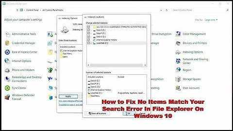 How to Fix No Items Match Your Search Error In File Explorer On Windows 10