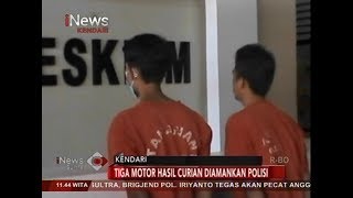 Satreskrim Polres Kendari, Amankan Pencuri Motor Di Poasia Dan Wuawua