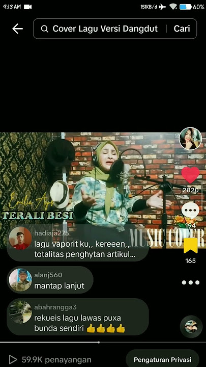 #cover #lagu #hits #music #teralibesi #nurhalimah #tiktok