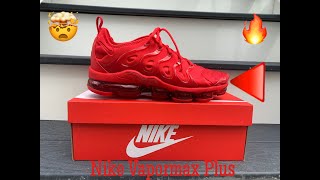 Nike Vapormax Plus Quick On Feet Look (Triple Red)