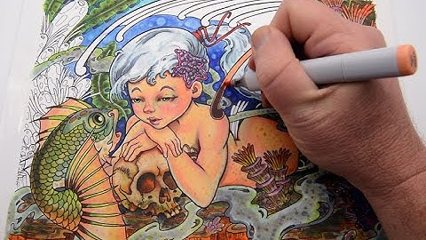 Mermaid Speed Coloring With Copic Markers