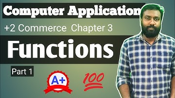 +2 Commerce Computer Application Chapter 3 Part 1