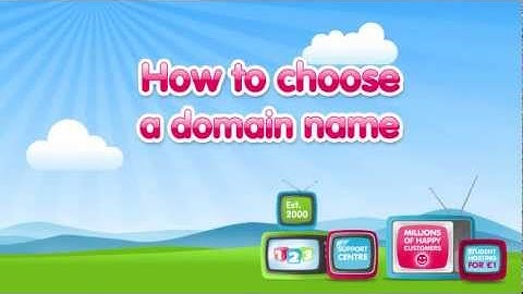 How to choose a domain name | 123-reg