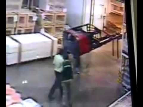 Forklift Accident - YouTube.AVI - YouTube