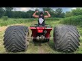 MONSTER FOURWHEELER on 400LB Wheels/Tires CANT BE STOPPED