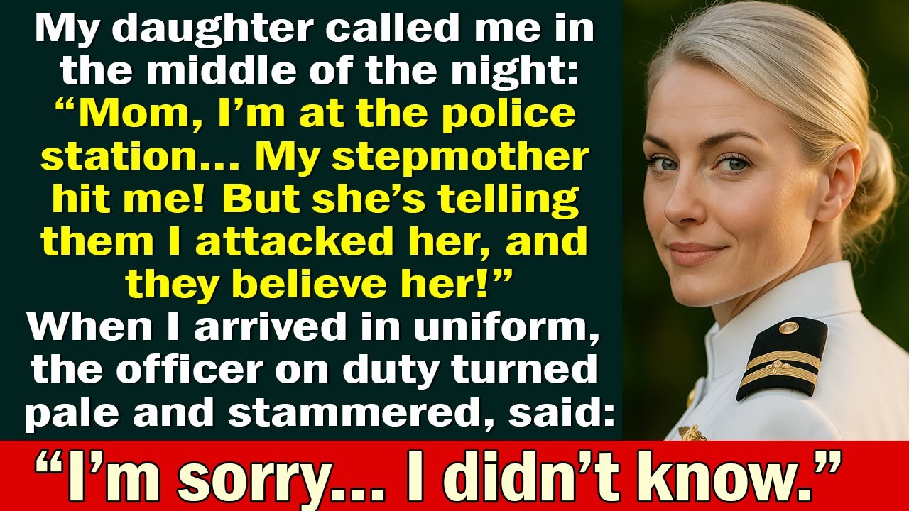 I Walked Into the Police Station in My SEAL Uniform — The Officer Turned Pale: “I’m Sorry, Ma’am.”