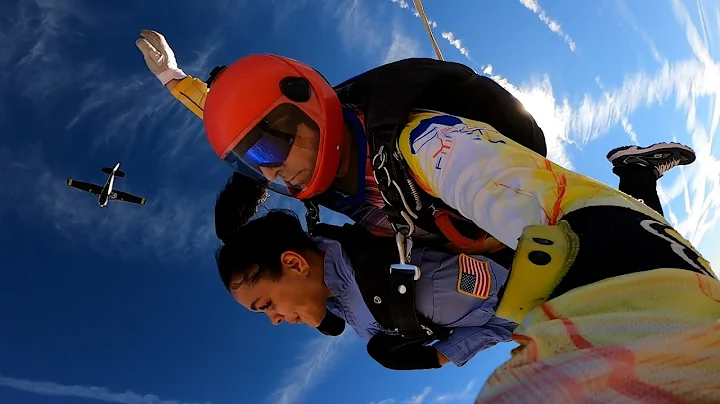 ELIZABETH PARVU - Tandem Skydive in Las Vegas at S...