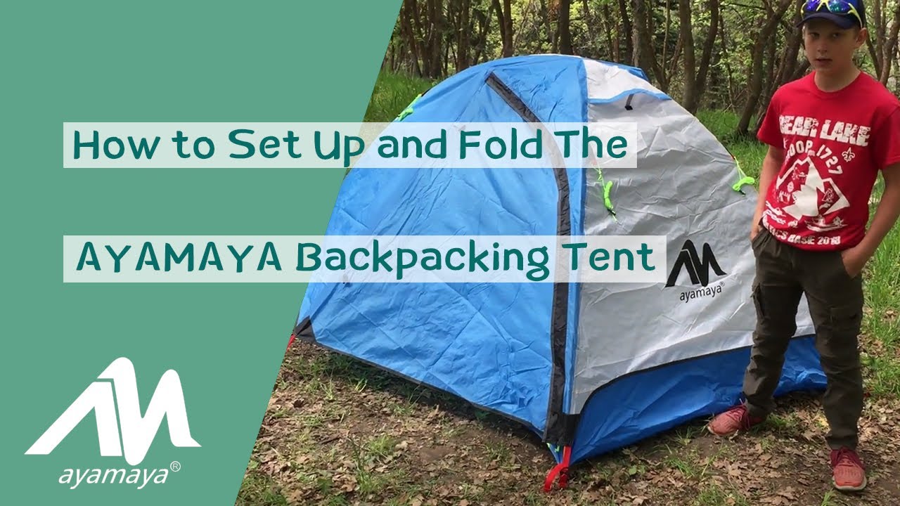 How to Set Up and Fold the AYAMAYA Backpacking Tent YouTube