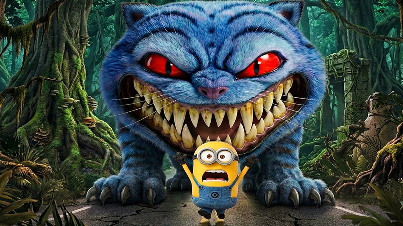 Derpy Tiger Monster VS Tiny Minions 😱 A terrifying battle! | Funny Minions Cartoon