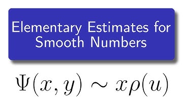 Elementary Estimates for Smooth Numbers