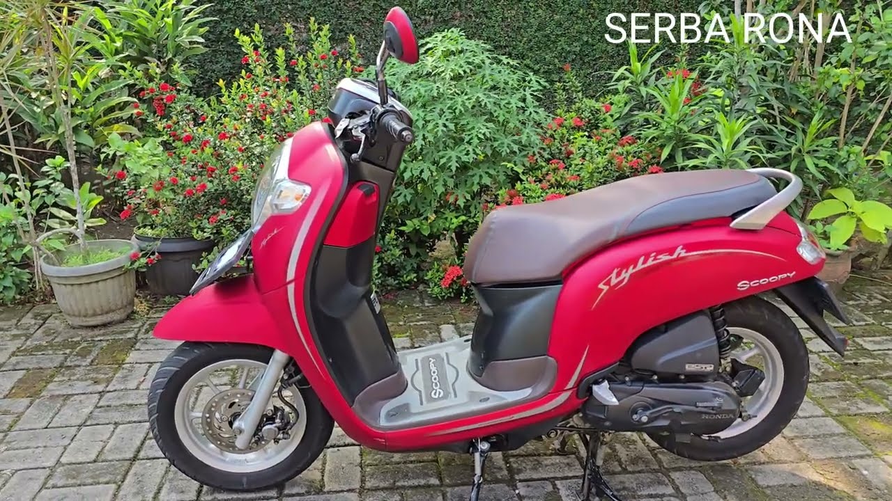 Mini Review Motor Honda Scoopy Stylish Matte Red 2020