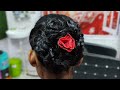 How to make rose hairbun/bridal hair bun#bridal #youtubeshorts #hairstyle #trending #shortsfeed