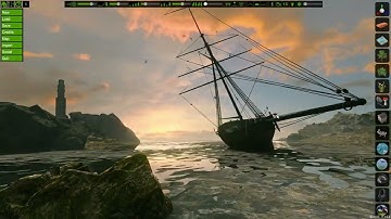 Shipwreck at dawn - Flowscape time lapse video