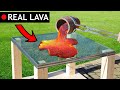 Real lava vs fireproof glass will it break