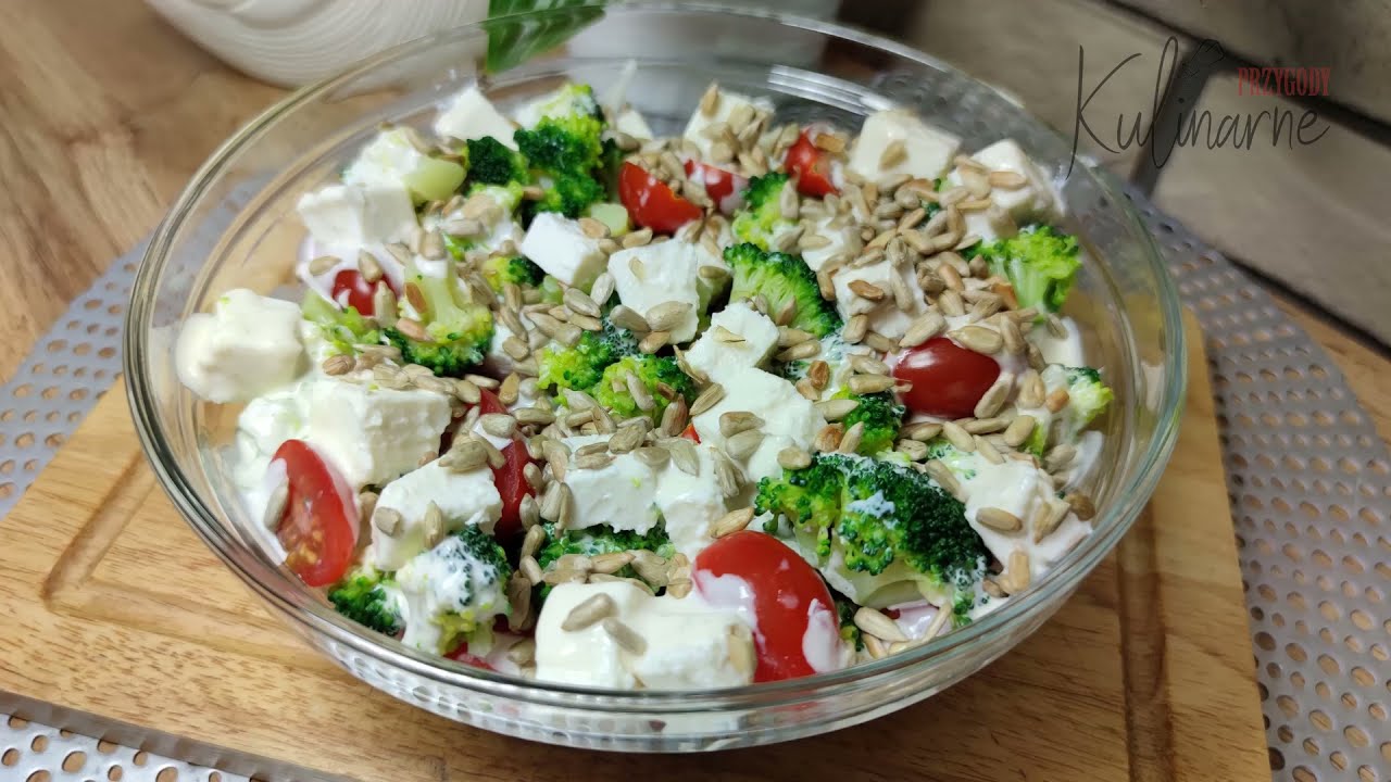 🍅🥦 Салат с брокколи, фетой и помидорами 🥗 вкусно и красочно 🥦🍅